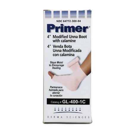 Unna Boot Primer® 4 Inch X 10 Yard Gauze Calamine / Zinc Oxide NonSterile GL4001C (1/EA 12/CS) by Integra LifeSciences Derma Sciences  ID GL-400-1C